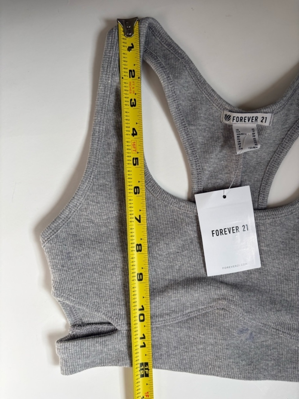 Forever 21 Gray Ribbed Racerback Bralette - Picture 10 of 10